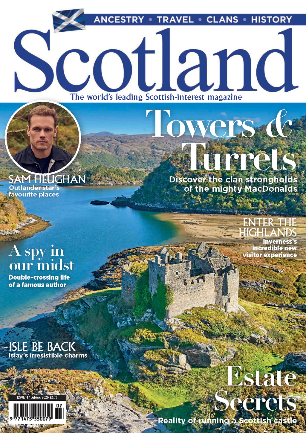 Scotland Magazine Magazine Issue JUL-AUG - Sam Heughan