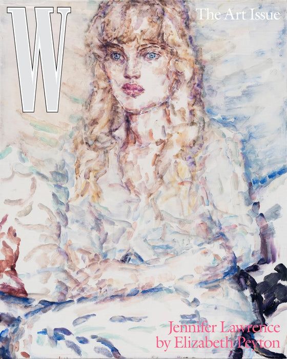 Jennifer Lawrence - W MAGAZINE - THE ART ISSUE VOL6 2025 - Art Cover by Elizabeth Payton (See Description)