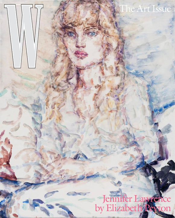 Jennifer Lawrence - W MAGAZINE - THE ART ISSUE VOL6 2025 - Art Cover by Elizabeth Payton (See Description)