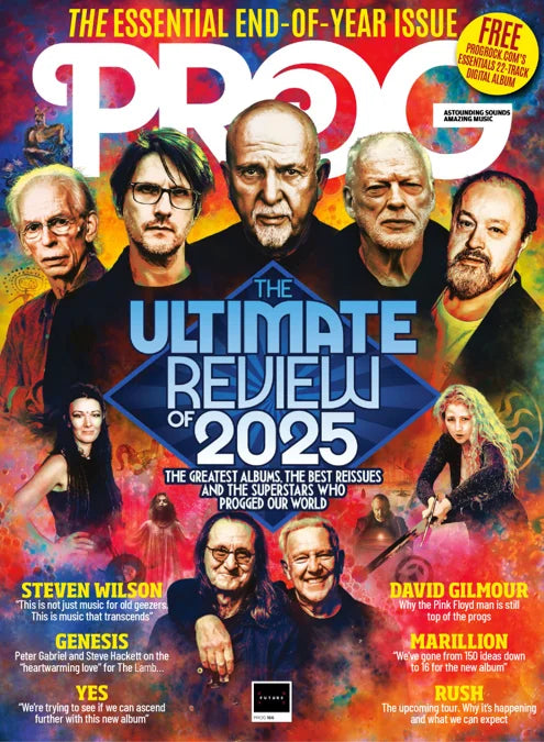 Prog Magazine (UK) - December 2025 (166) - David Gilmour, Genesis, Yes, Steven Wilson, Rush + Free 22 Track digital Album