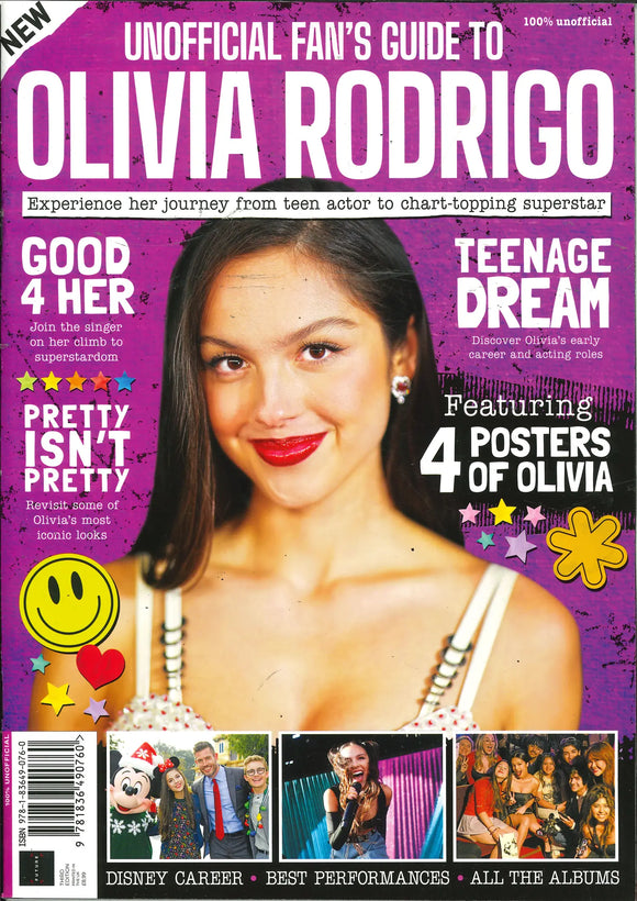 Unofficial Fan's Guide to Olivia Rodrigo Magazine 2026 + 4 Free Posters