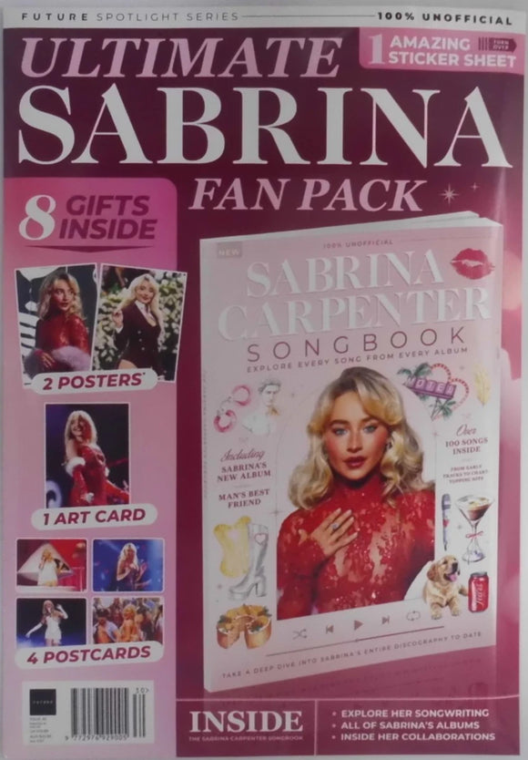 Ultimate Sabrina Carpenter Songbook Fan Pack - Includes 7 exclusive gifts, Art card, Posters, Postcards