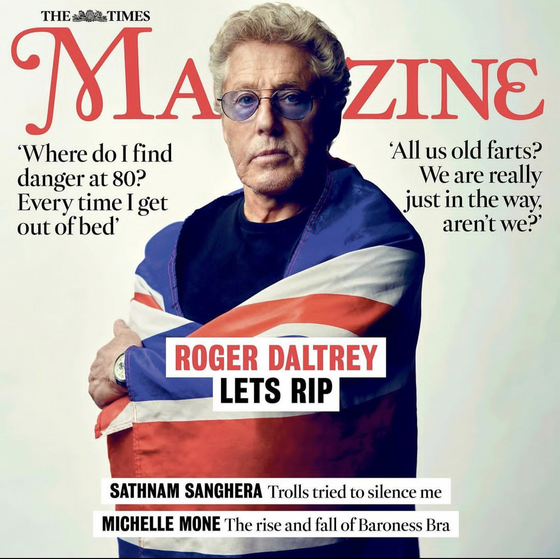 TIMES magazine 13th January 2024 ROGER DALTREY The Who Cover