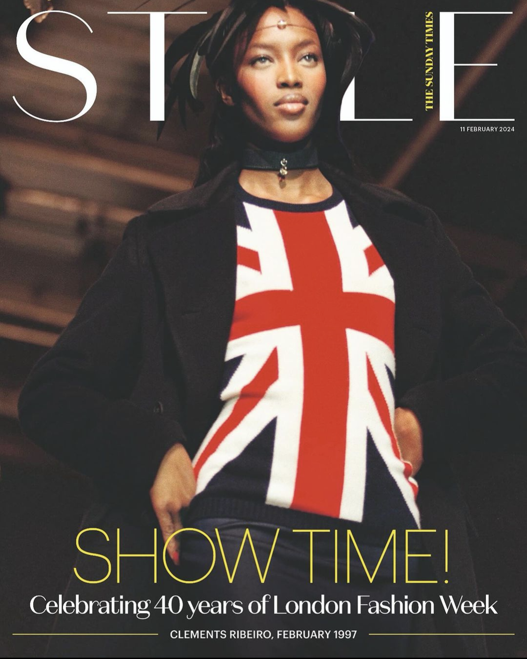 STYLE magazine 11th February 2024 NAOMI CAMPBELL Cover - London Fashion Week