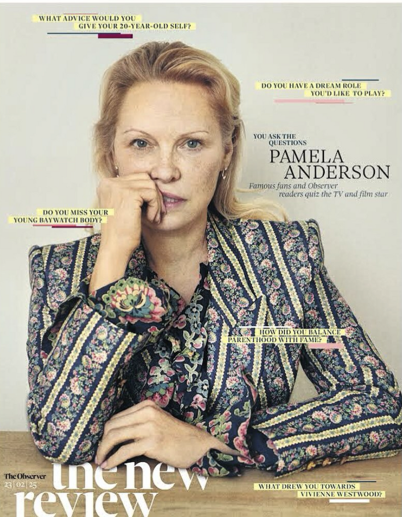 OBSERVER NEW REVIEW supplement 23/02/2025 PAMELA ANDERSON COVER FEATURE