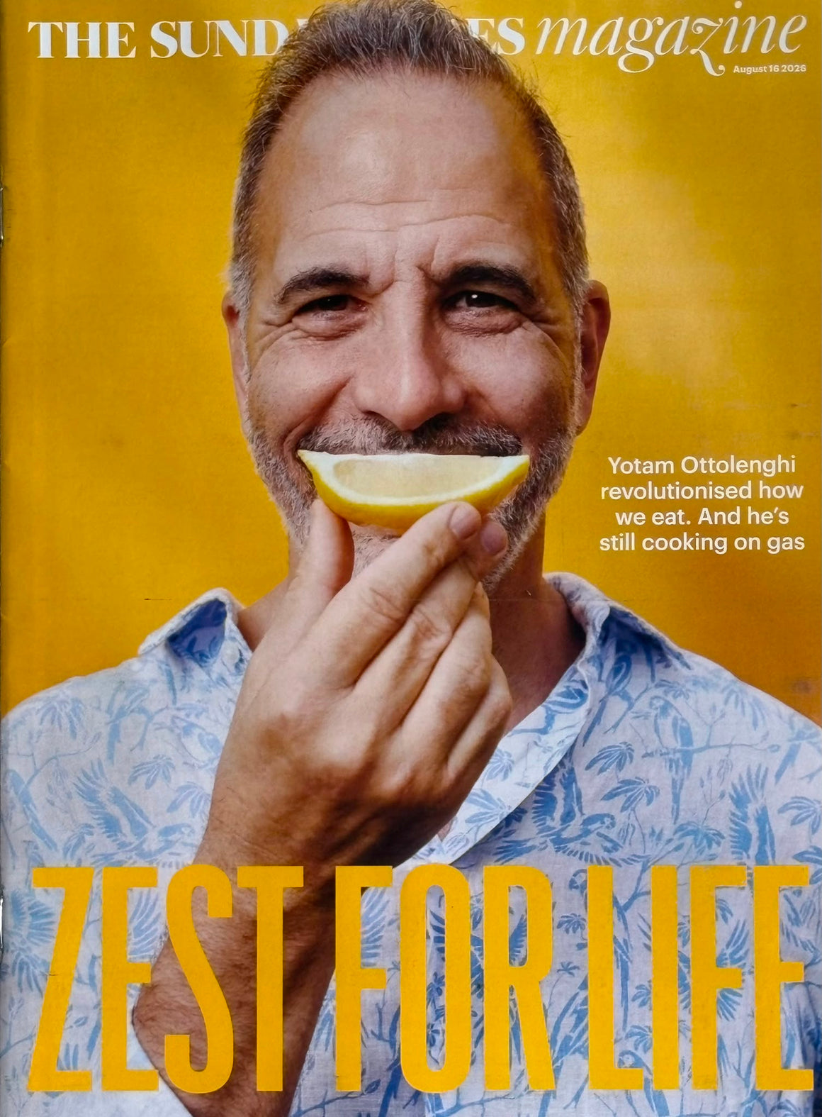 The Sunday Times Magazine - 16 August 2026 - Yotam Ottolenghi, Pierce Brosnan, Marc Almond & Arsenal