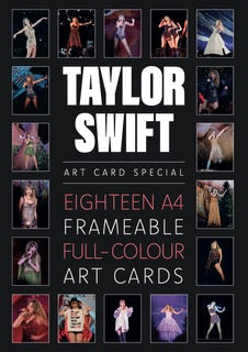 TAYLOR SWIFT MAGAZINE WITH 18 A4 FRAMEABLE ART CARDS & GIANT POSTERS