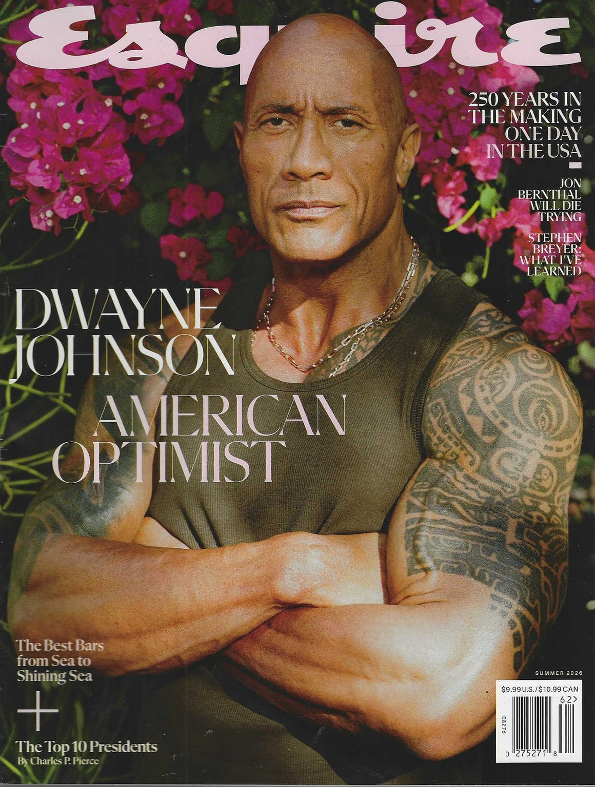 Esquire USA Summer 2026 Dwayne Johnson (The Rock) Cover
