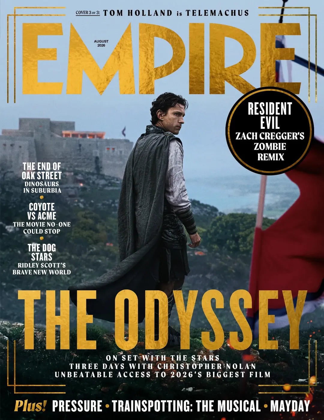 Empire Magazine August 2026 The Odyssey Tom Holland Cover