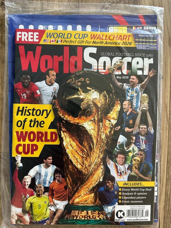 WORLD SOCCER 2026 Collector's Issue + FREE Giant WALL CHART Global Football NSW