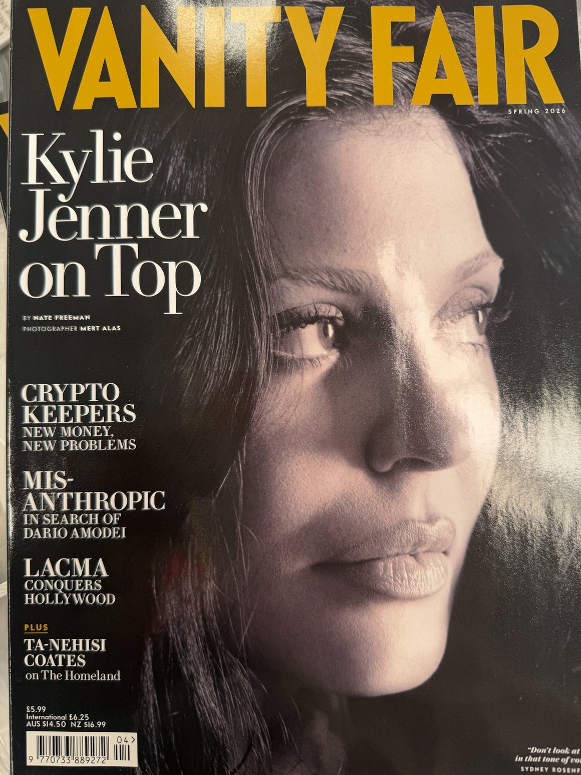 Vanity Fair Magazine April/ Spring 2026: Kylie Jenner