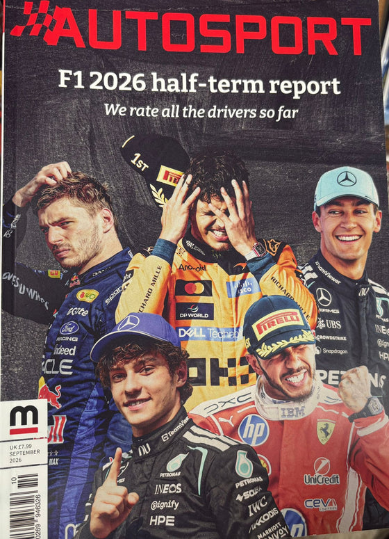 Autosport Magazine UK September 2026 – F1 2026 Half-Term Report - Max Verstappen, Lando Norris, George Russell, Lewis Hamilton and Kimi Antonelli