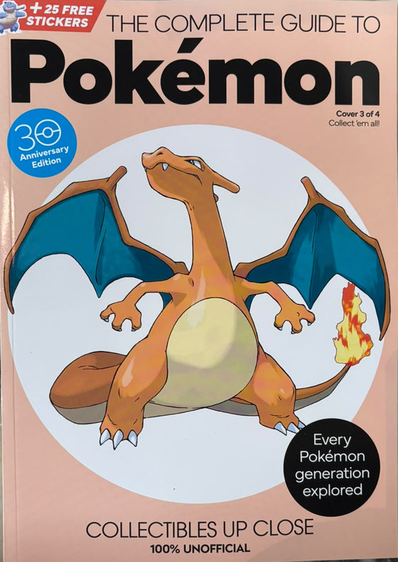 The Complete Guide to Pokémon 30th Anniversary Edition – Charizard Cover