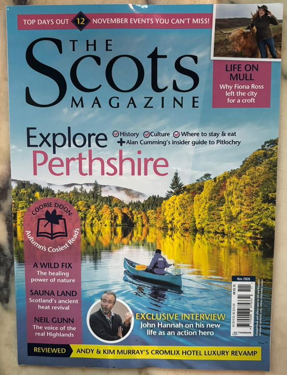 The Scots Magazine November 2026 Explore Perthshire - John Hannah