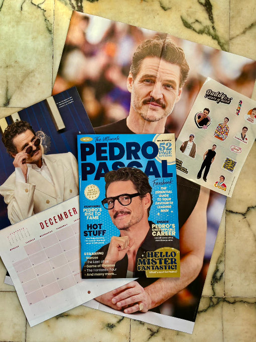 Ultimate Pedro Pascal Fan Pack: Including a Huge double sided poster, 2026 Calendar and sticker sheet