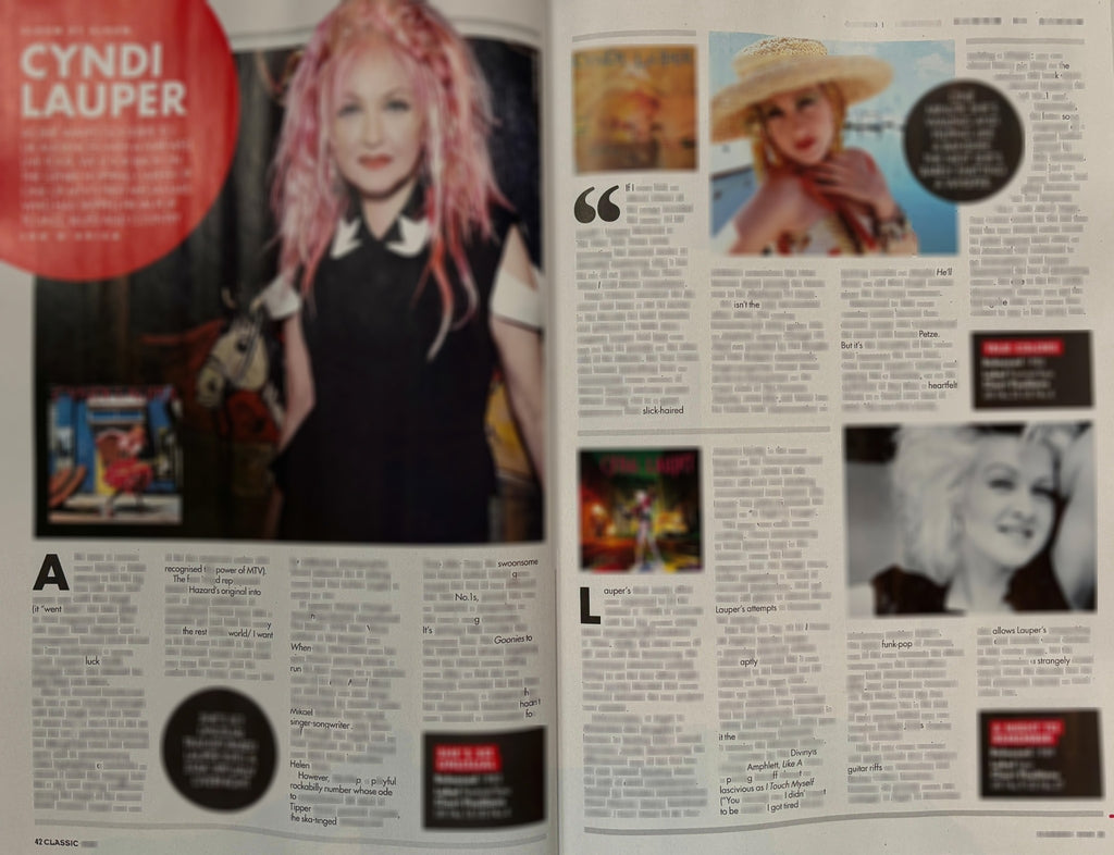 Classic Pop Magazine (UK) - March 2025 Cyndi Lauper