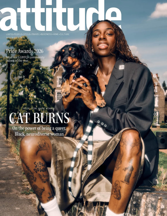 Attitude Magazine July August 2026 Cat Burns