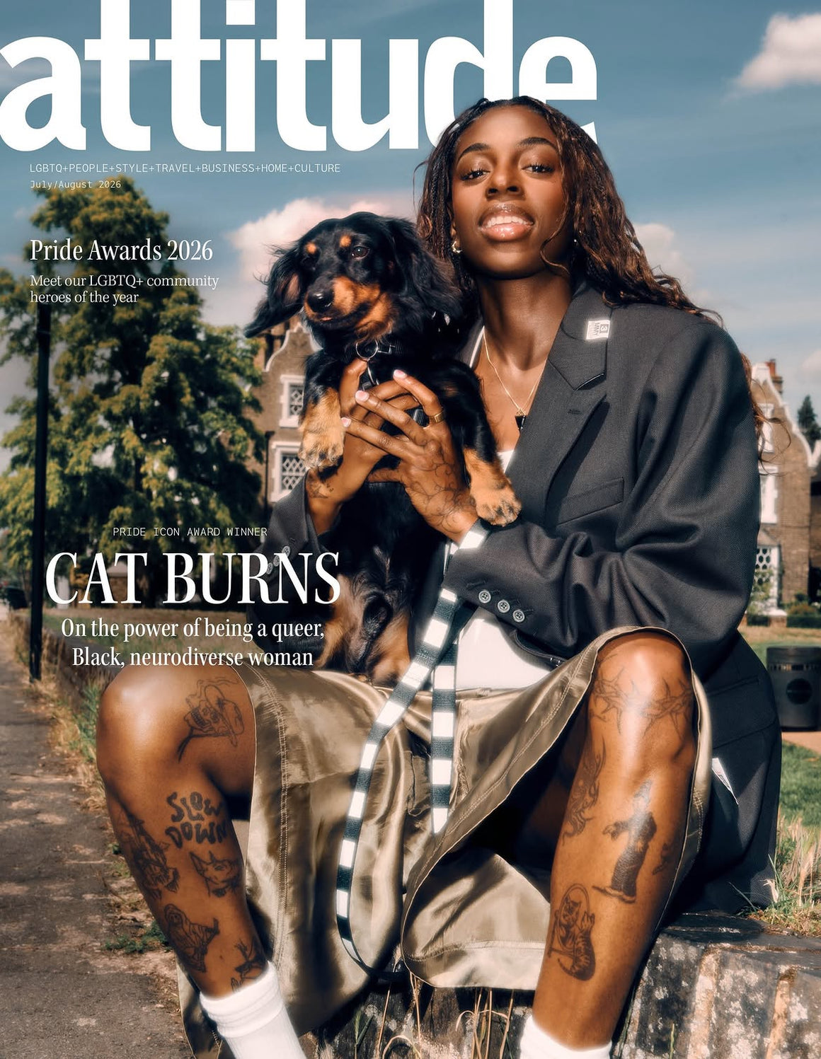 Attitude Magazine July August 2026 Cat Burns