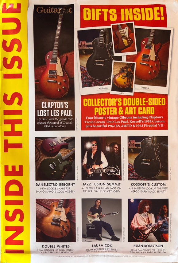 Guitarist Issue 539 August 2026 - Eric Clapton Lost Les Paul + 2 free gifts