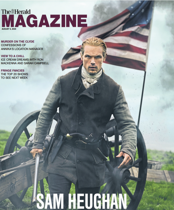 HERALD SCOTLAND magazine August 2023 Sam Heughan cover and interview Outlander
