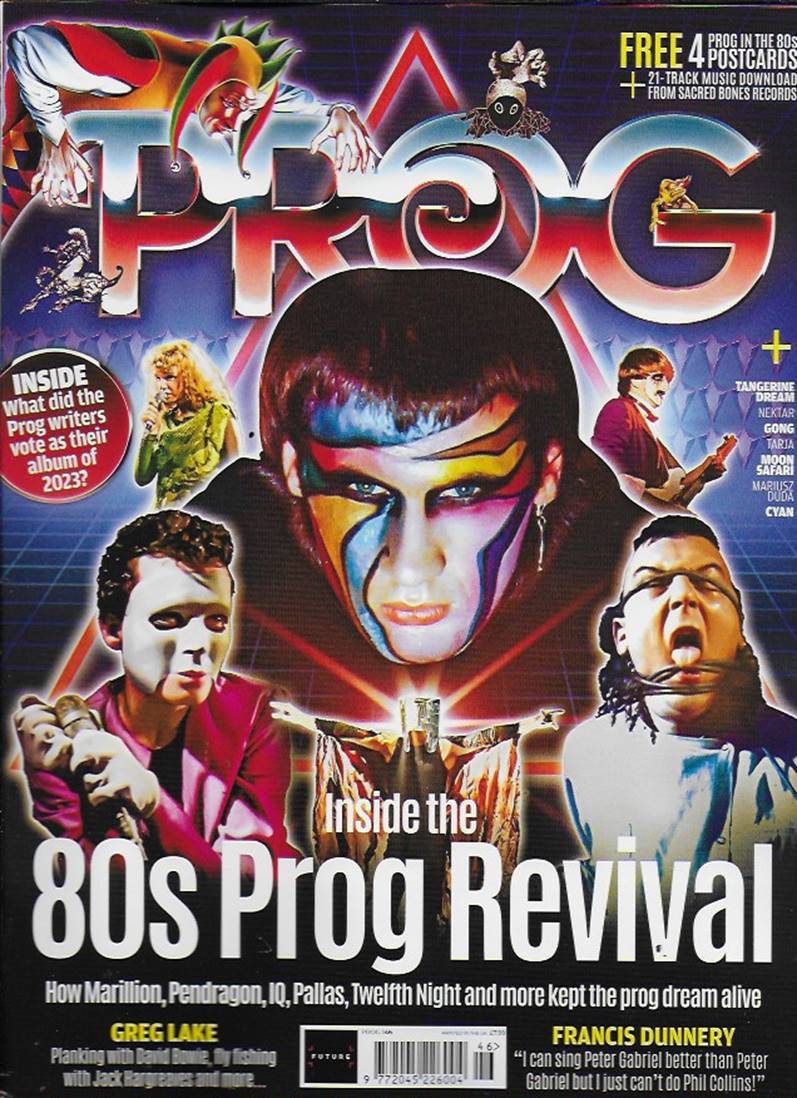 PROG 146 Magazine + 80s Marquee Postcards Marillion Greg Lake Cyan January 2024