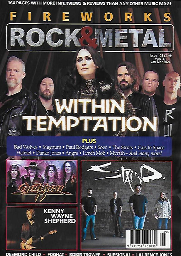 Fireworks magazine Jan/Mar 2024 Within Temptation  Sharon del Adel