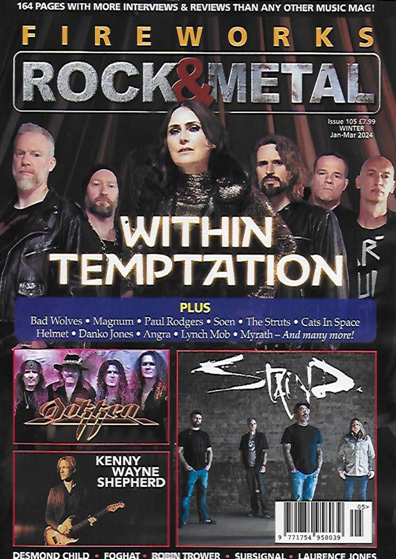 Fireworks magazine Jan/Mar 2024 Within Temptation  Sharon del Adel