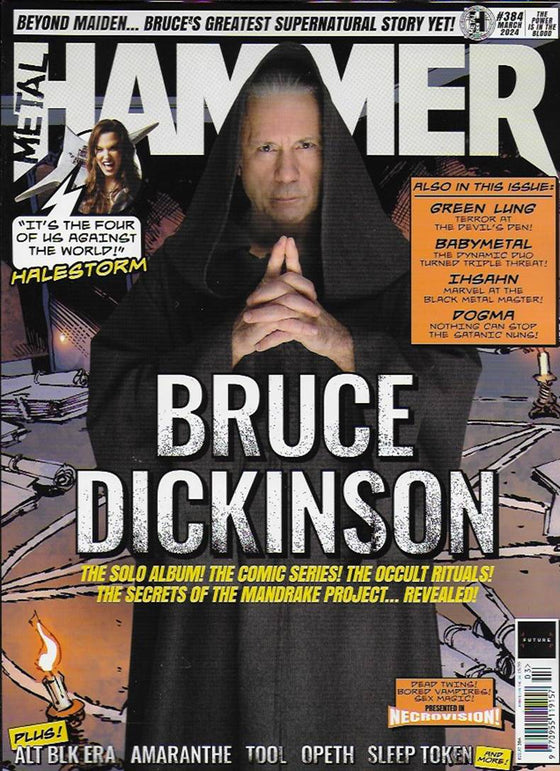 Metal Hammer #384 March 2024 Bruce Dickinson Iron Maiden