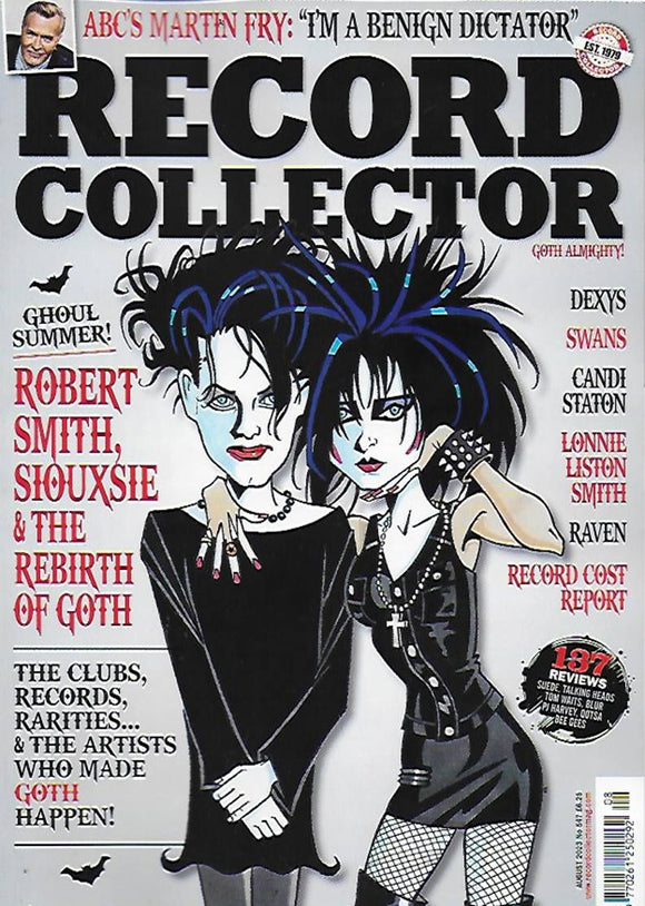 Record Collector Magazine August 2023 Robert Smith The Cure & Siouxsie Sioux