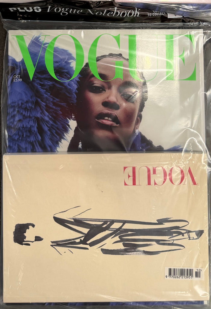British Vogue Magazine October 2026 - Wunmi Mosaku + Yellow Notebook (Pre-Order)