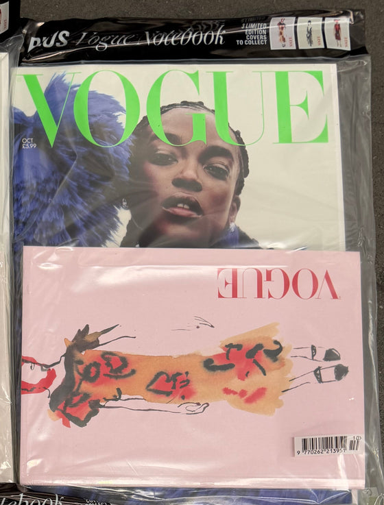 British Vogue Magazine October 2026 - Wunmi Mosaku + Pink Notebook (Pre-Order)