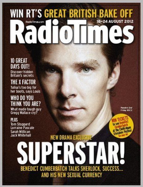 Radio Times UK Magazine 18/08/2012 Benedict Cumberbatch