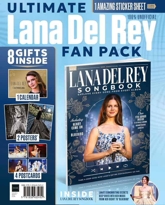 Ultimate LANA DEL REY FAN PACK 2025 - Exclusive 2026 Calendar, Postcards, Poster, Stickers