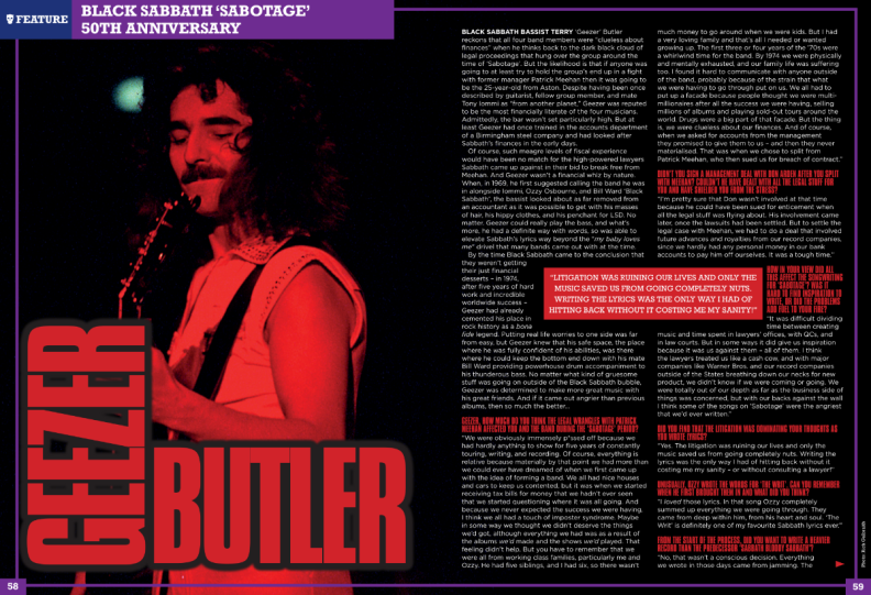 ROCK CANDY #49 April-May 2025 Black Sabbath Jethro Tull