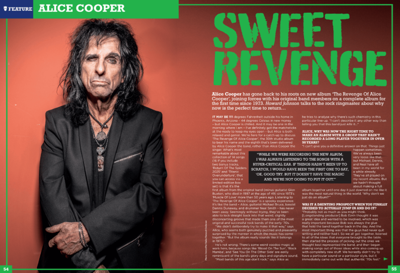 ROCK CANDY #51 August-September 2025 Alice Cooper 22 pages