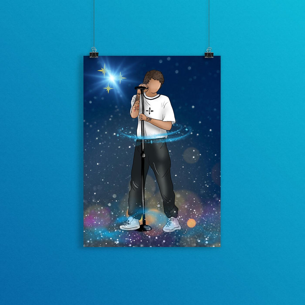 On Stage Louis Print, Premium A5 Art Card