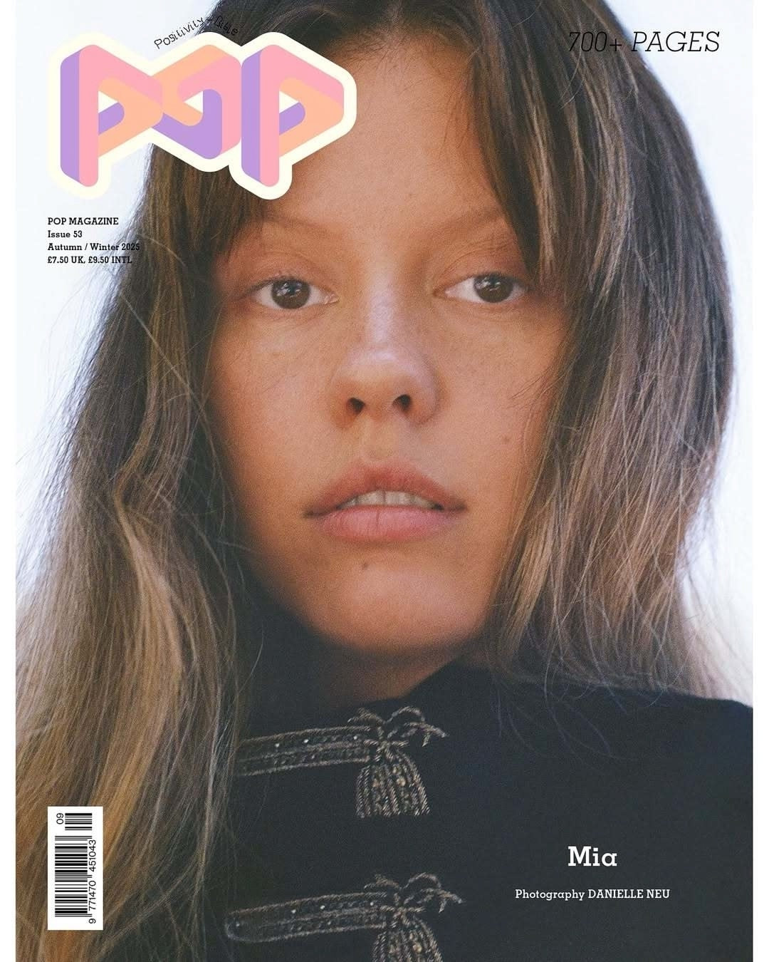 POP MAGAZINE ISSUE 53 AUTUMN WINTER 2025 - Mia Goth cover 2
