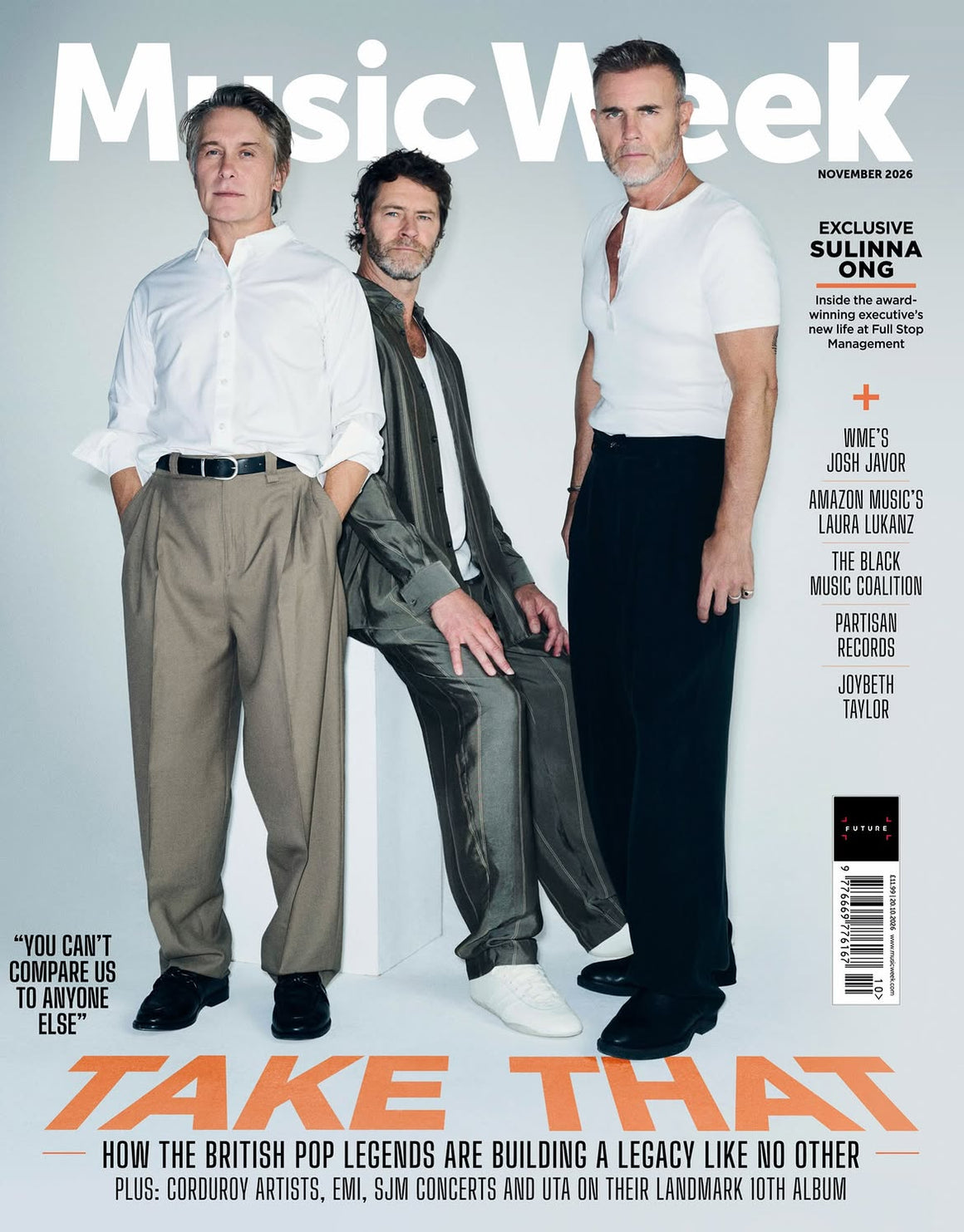 Music Week November 2026 - Take That