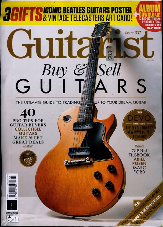 Guitarist Magazine Issue 537 June – Buy & Sell Guitars Special + The Beatles Poster & Telecaster Art Card