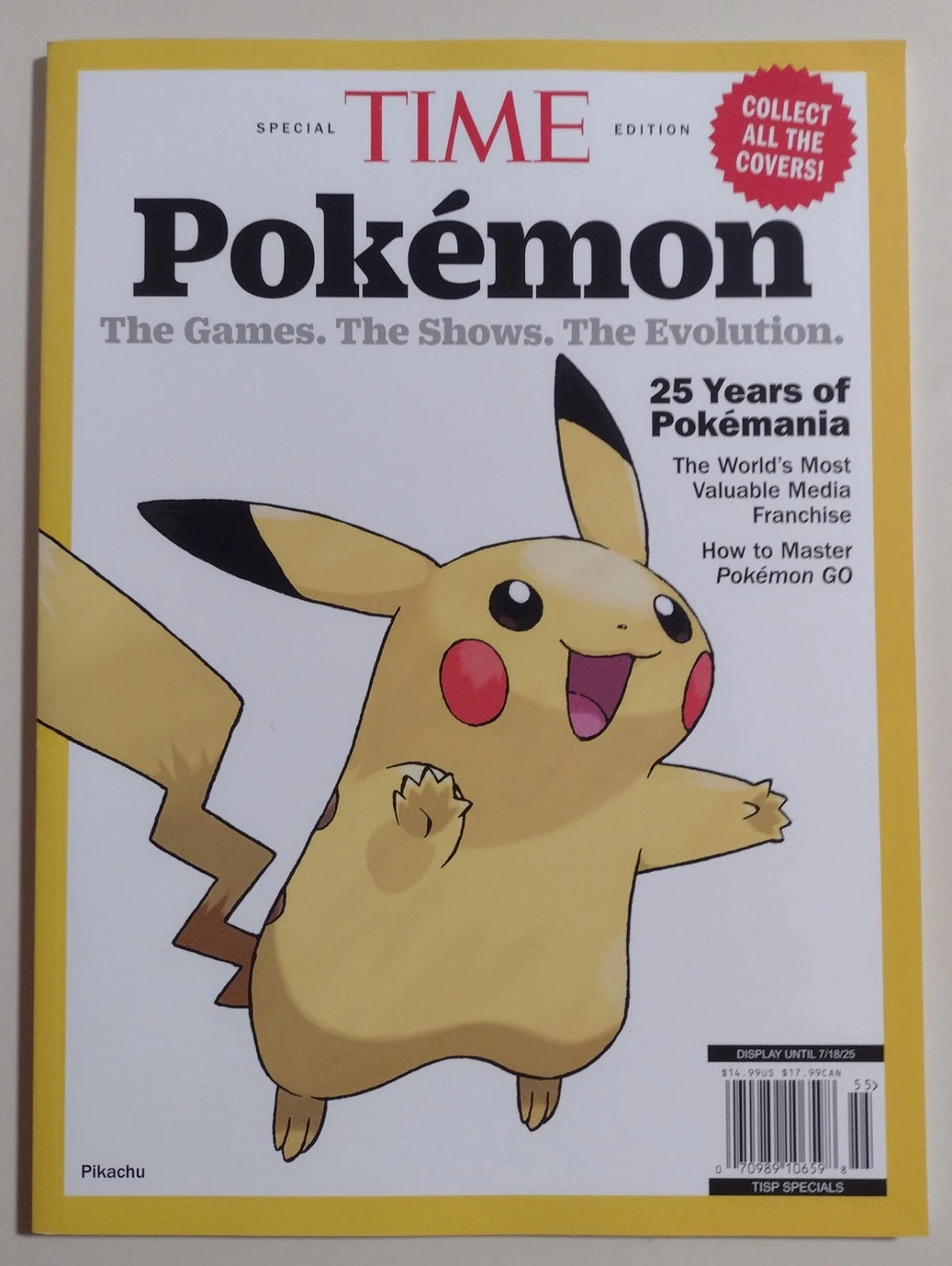 Time Magazine Special: 2025 Pokémon Pikachu Cover