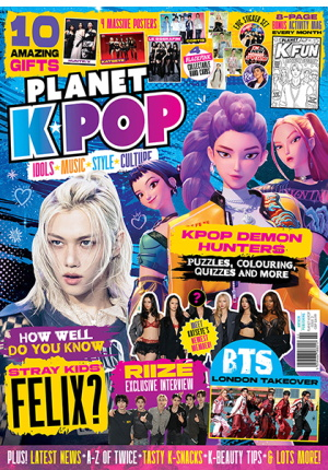 Planet K-Pop Issue 2 - Stray Kids Felix BTS RIIZE KPop Demon Hunters