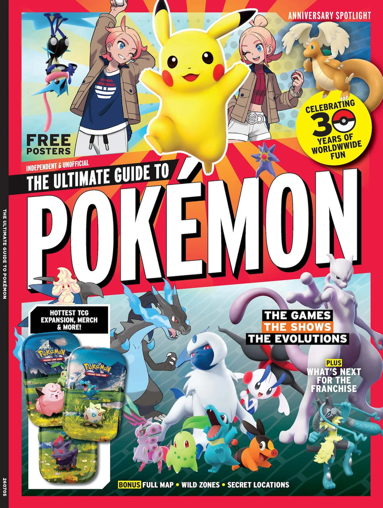 Pokémon The Ultimate Guide - 30 Years Anniversary Edition Posters Inside