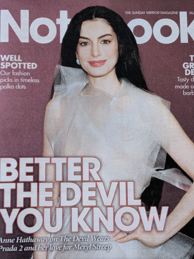 NOTEBOOK Magazine April 26 2026 Anne Hathaway Devil Wears Prada 2