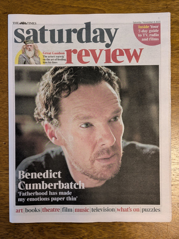 TIMES REVIEW 8th November 2025 BENEDICT CUMBERBATCH Michael Gambon