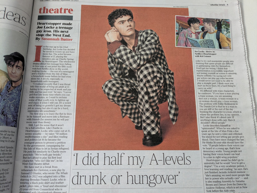 Times Saturday Review 20-September 2025 Joe Locke Heartstopper