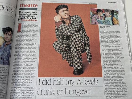 Times Saturday Review 20-September 2025 Joe Locke Heartstopper