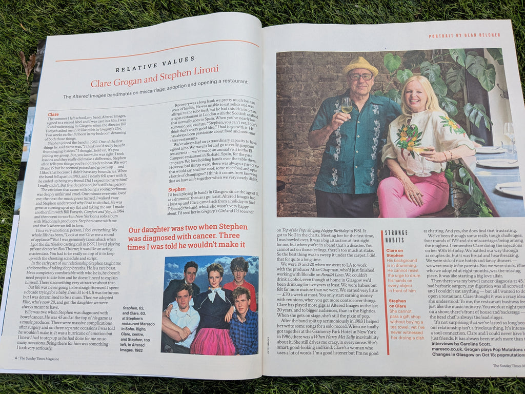 Sunday Times Magazine 14 Sept 2025 WOODY ALLEN Clare Grogan (Label on cover)