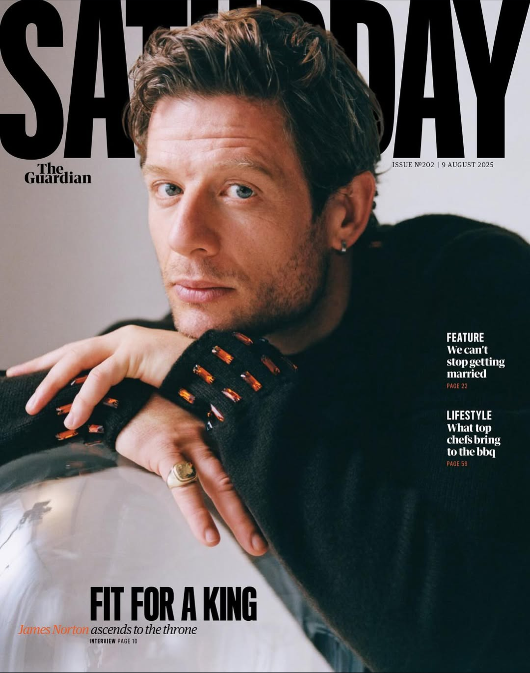 James Magazine Guardian Saturday magazine 9 August 2025 JAMES NORTON ...