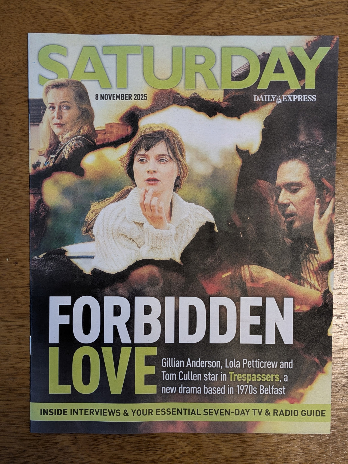 SATURDAY Magazine 08-11-2025 GILLIAN ANDERSON Tom Cullen Trespassers