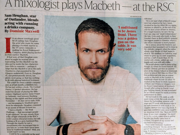 Times Saturday Review 04-October 2025 Sam Heughan